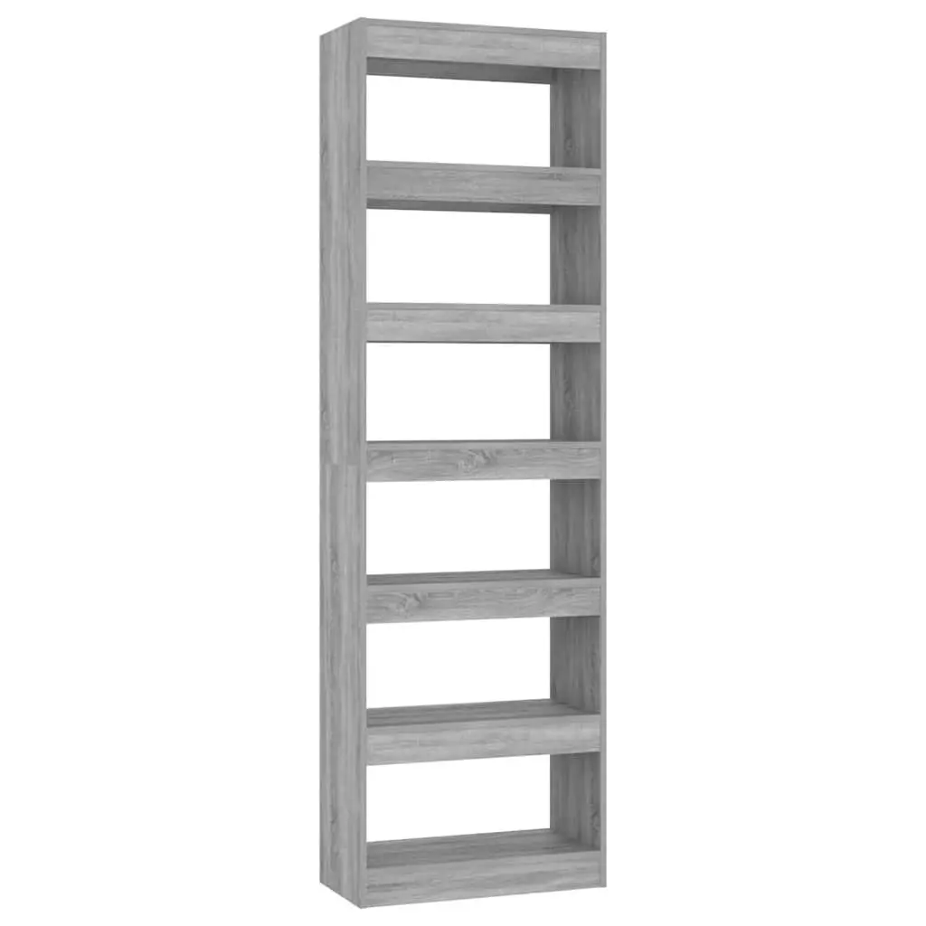 Book Cabinet Room Divider Storage 60x30x198 cm Grey Wood