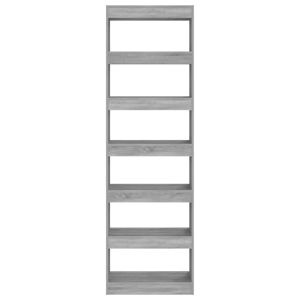 Book Cabinet Room Divider Storage 60x30x198 cm Grey Wood
