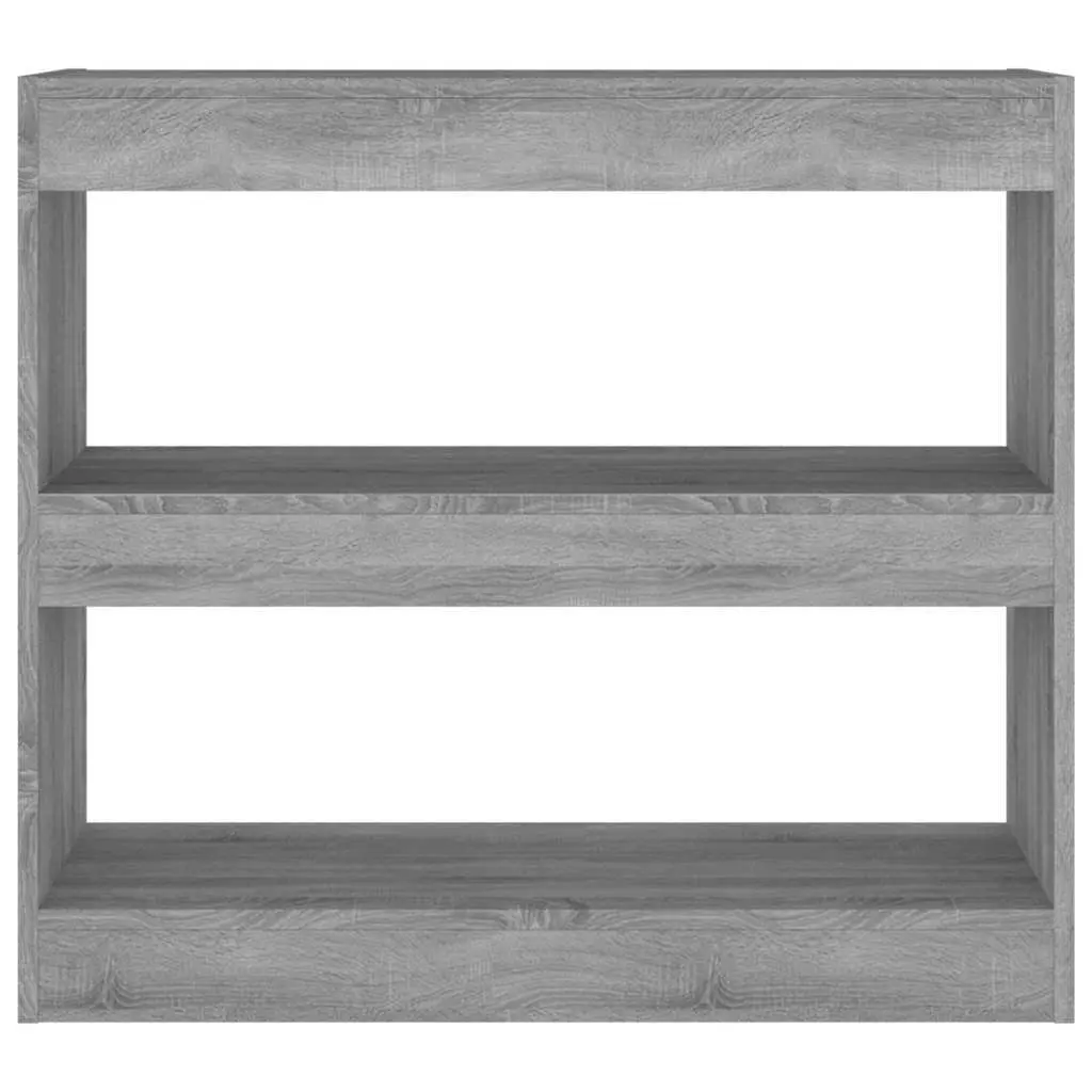 Book Cabinet Room Divider Storage Shelving Unit 80x30x72cm Grey