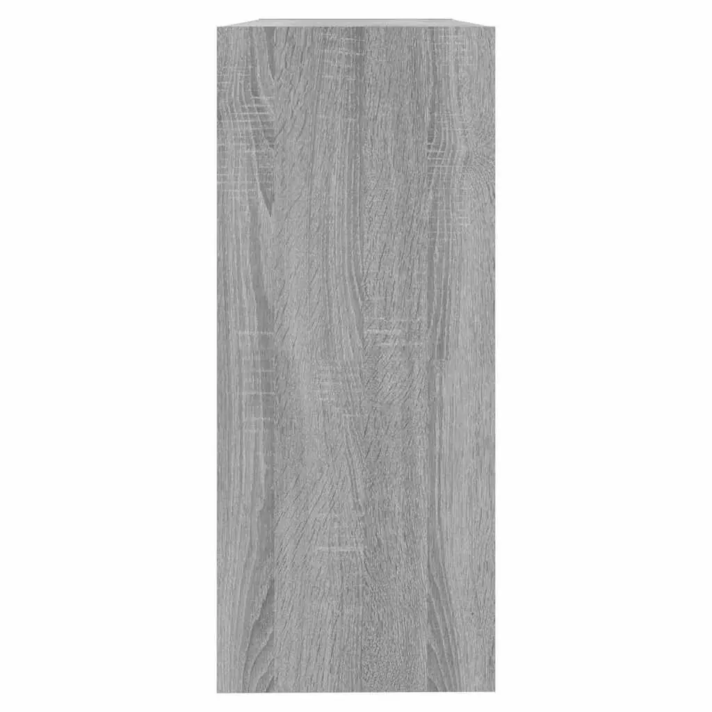 Book Cabinet Room Divider Storage Shelving Unit 100x30x72cm Grey Sonoma