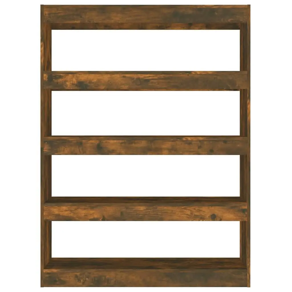 Book Cabinet Room Divider Storage Bookshelf 100W x 30D x 135H cm Brown