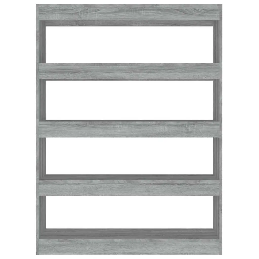 Book Cabinet Room Divider Storage Unit 100cm Grey