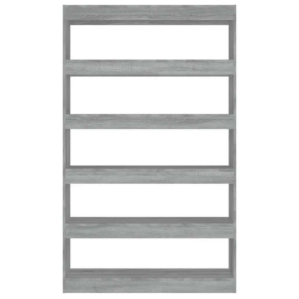 Book Cabinet Room Divider Grey Wooden Shelving Storage Standing Shelf