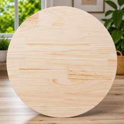 Warm and Practical Round Solid Wood Table Top Ø80cm