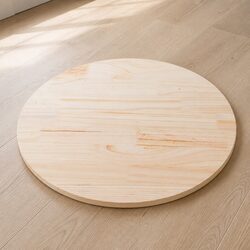 Warm and Practical Round Solid Wood Table Top Ø80cm