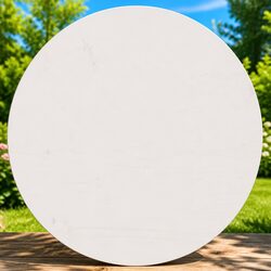 Round Table Top White Solid Pine Wood Dining Coffee Tables Indoor Furniture 50cm