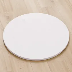 Reliable White Round Tabletop in Solid Pinewood Ø60cm