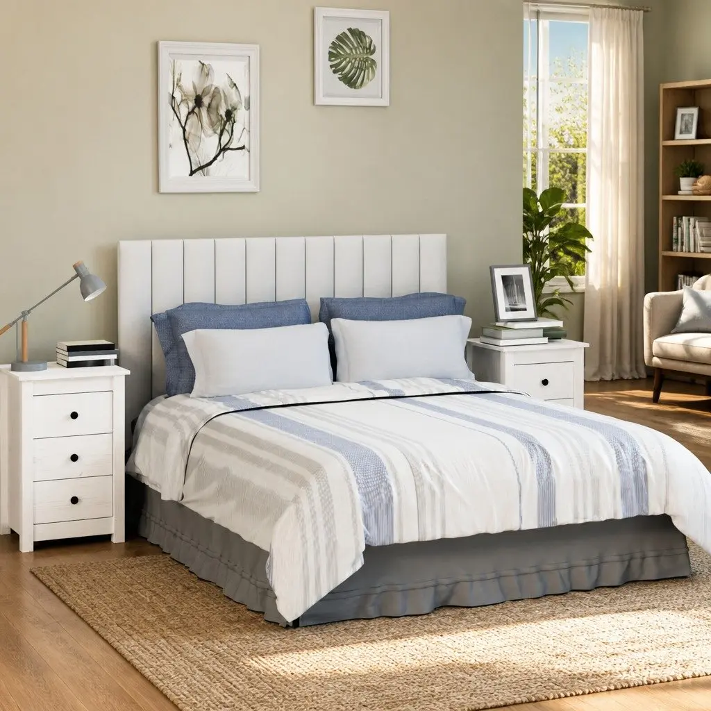 Bedside Cabinets 2 pcs White 40x35x61.5 cm Solid Pine Wood Storage Drawers
