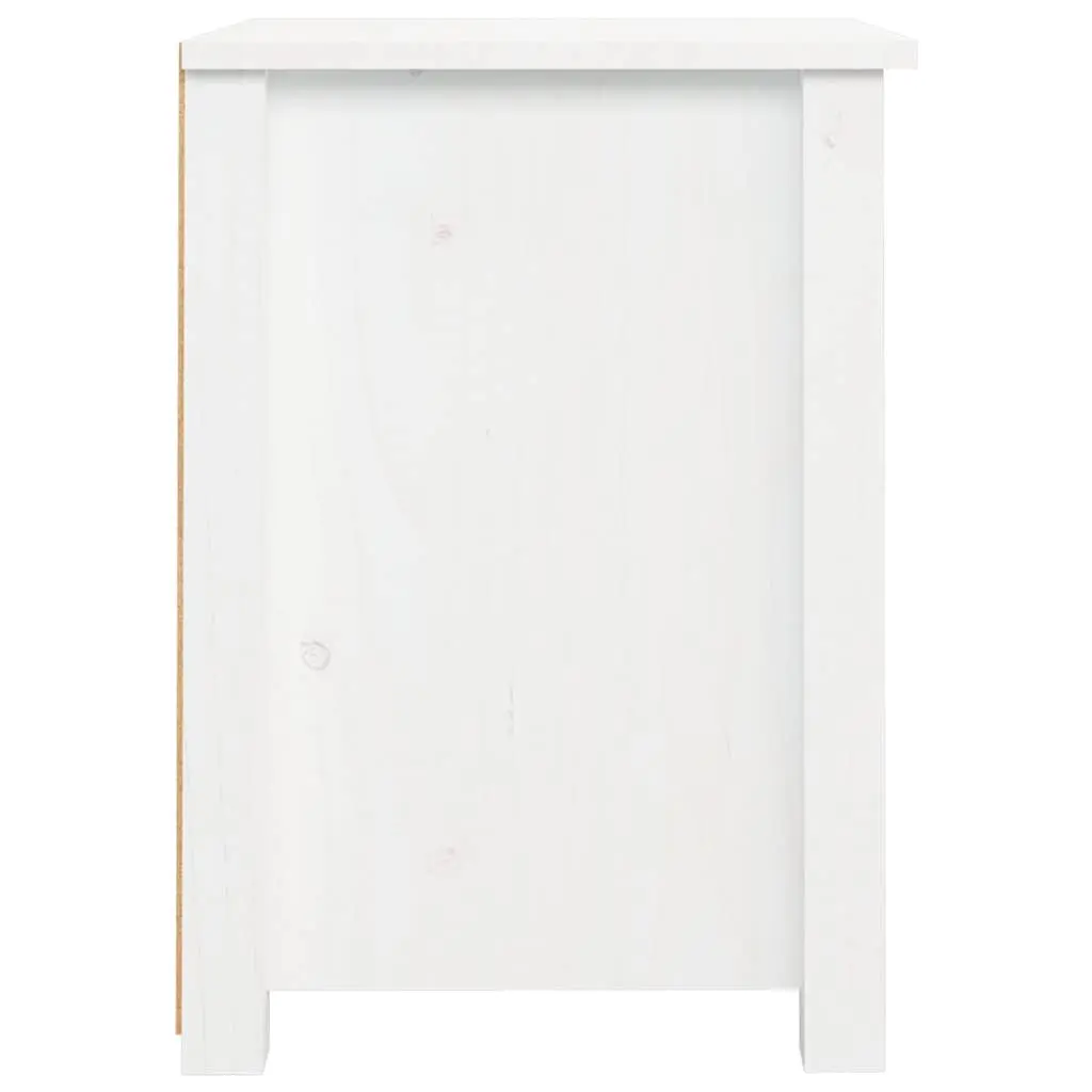 Wooden Bedside Cabinet Storage Drawer 40x35x49cm White