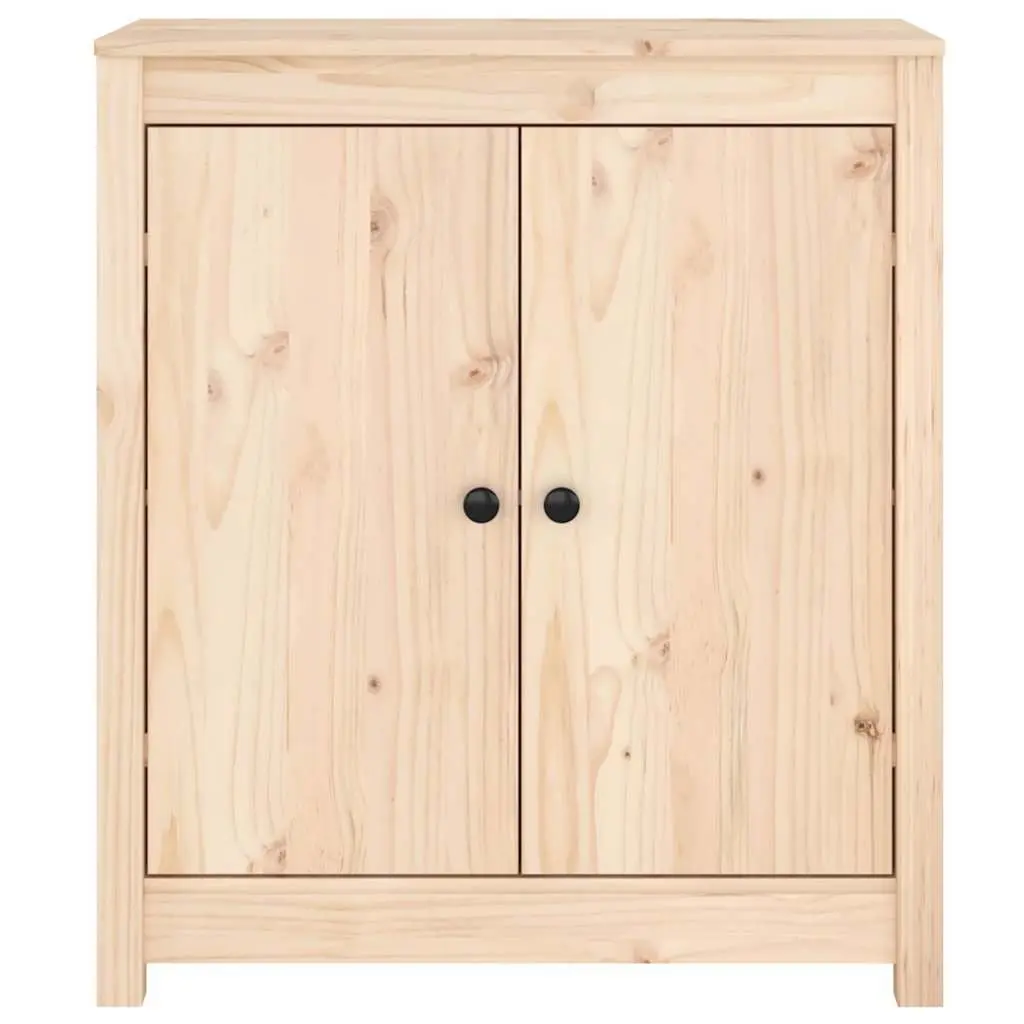 Solid Wood Sideboard Storage Cabinet Brown Living Room Furniture 70 x 35 x 80 cm
