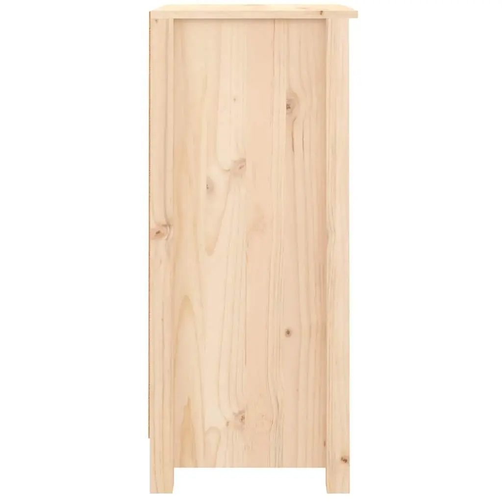 Solid Pine Sideboard Cabinet 40x35x80 cm in Brown