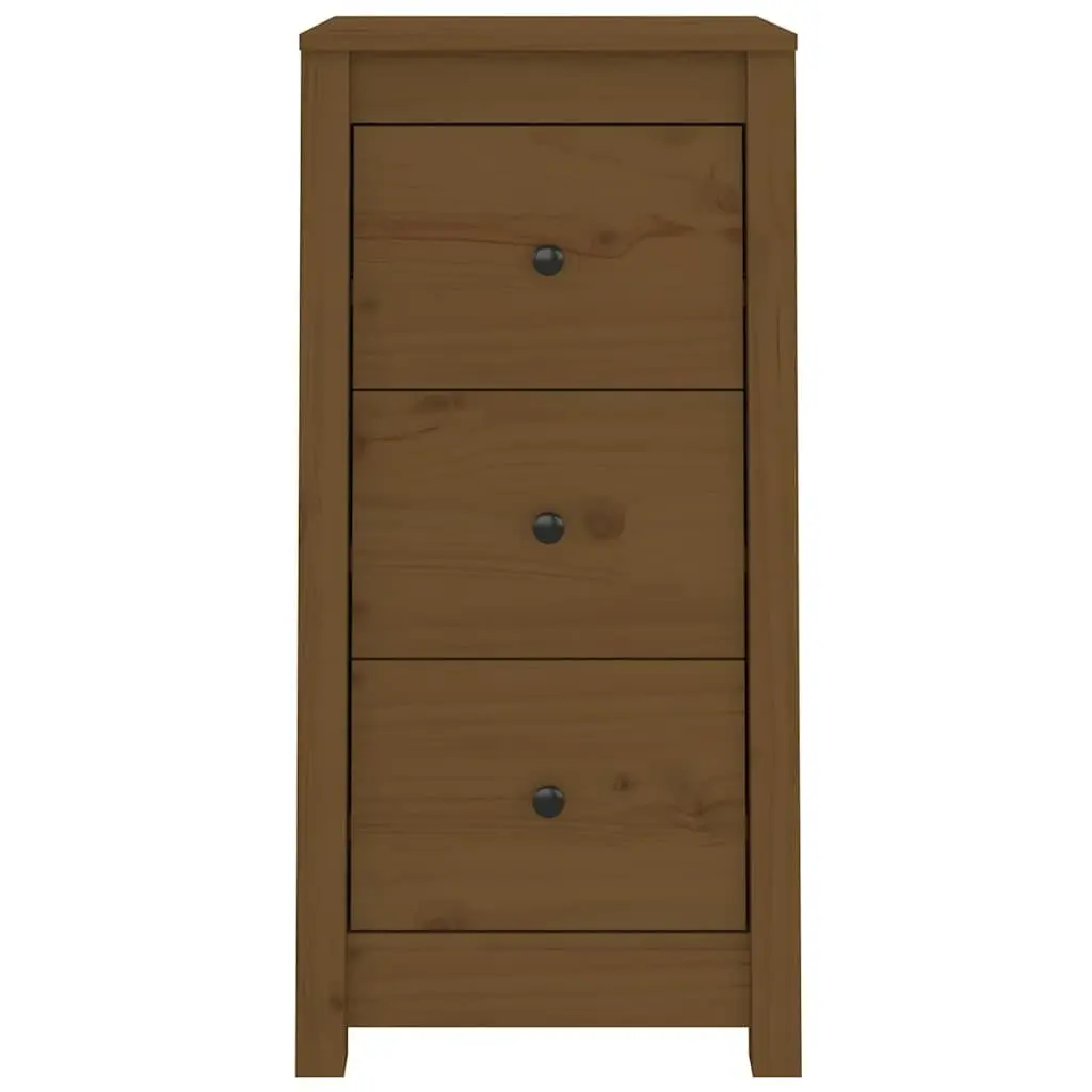Sideboard Cabinet Storage Solid Pine Wood 40x35x80 cm Brown 2 Piece