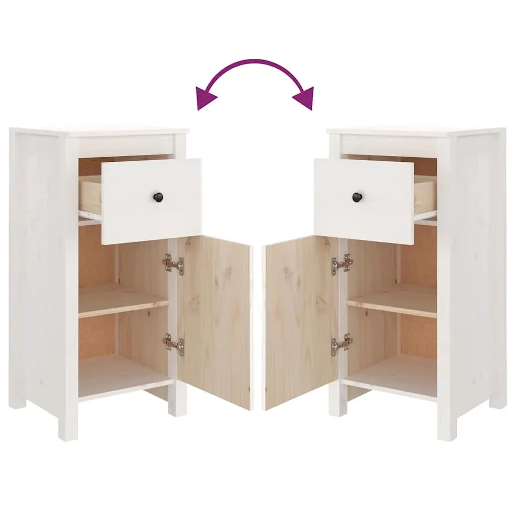2 White Sideboards for Storage