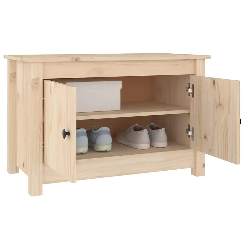Shoe Cabinet Storage Cupboard 70x38x45.5cm 2 Tier Organiser Brown