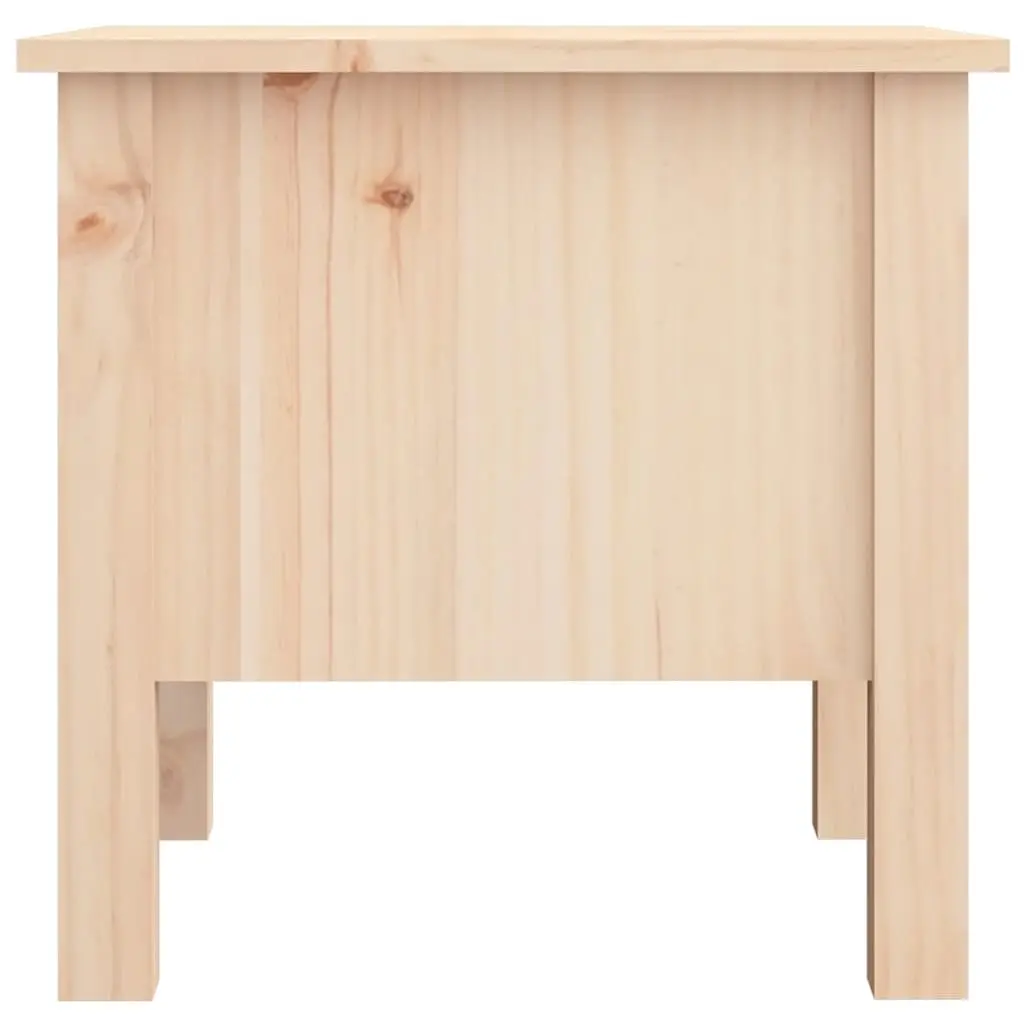 Side Tables 2 pcs 40x40x39 cm Solid Wood Pine End Tables with Drawer Brown