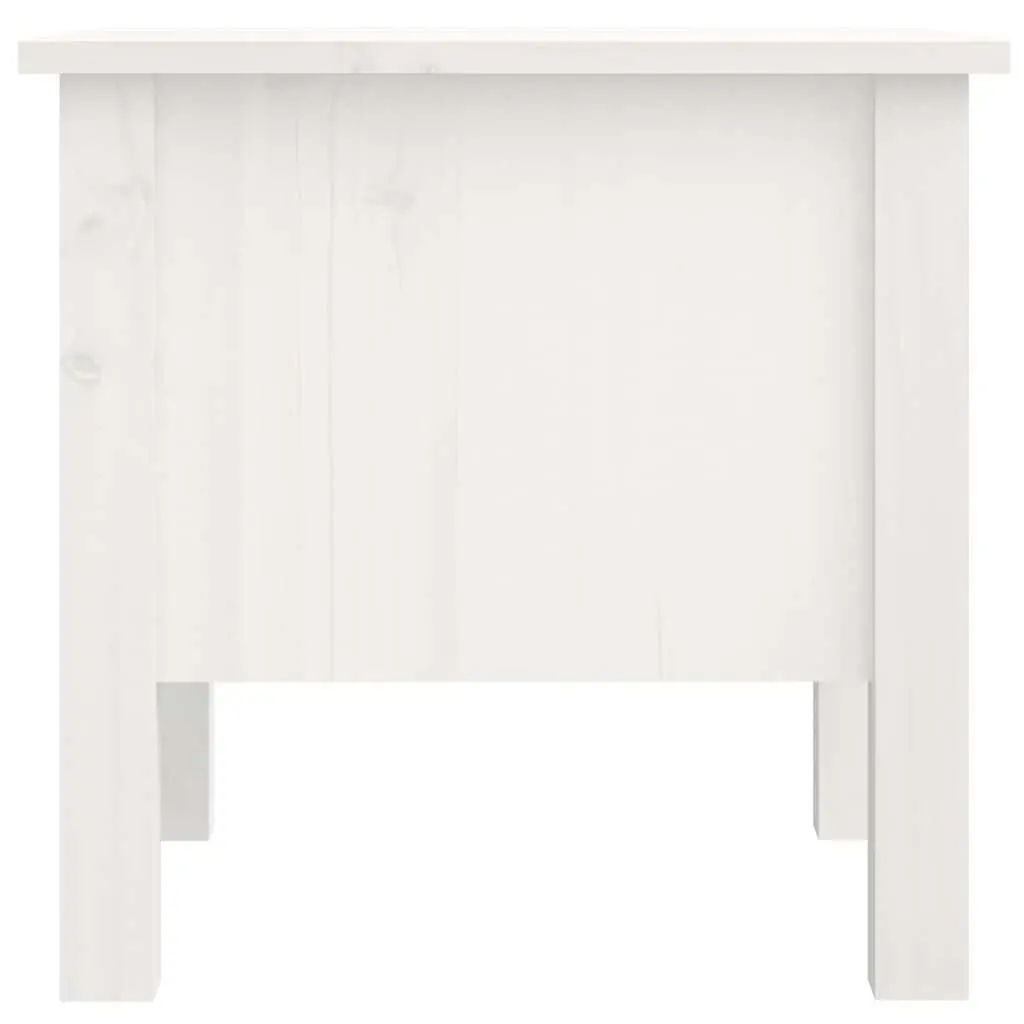 Side Tables 2 pcs White 40x40x39 cm Solid Wood Pine End Table Living Room