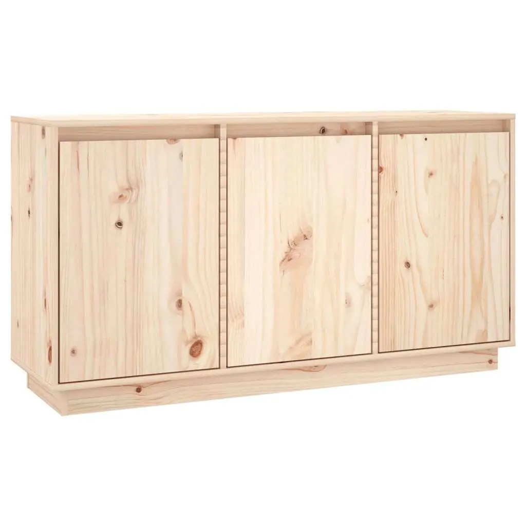 Sideboard 111x34x60 cm Brown Solid Wood Pine Storage Cabinet Cupboard Furniture
