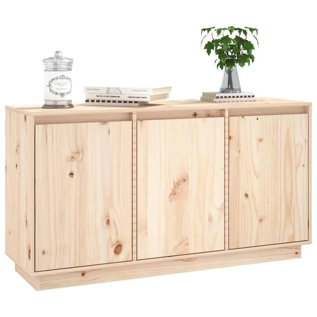 Sideboard 111x34x60 cm Brown Solid Wood Pine Storage Cabinet Cupboard Furniture