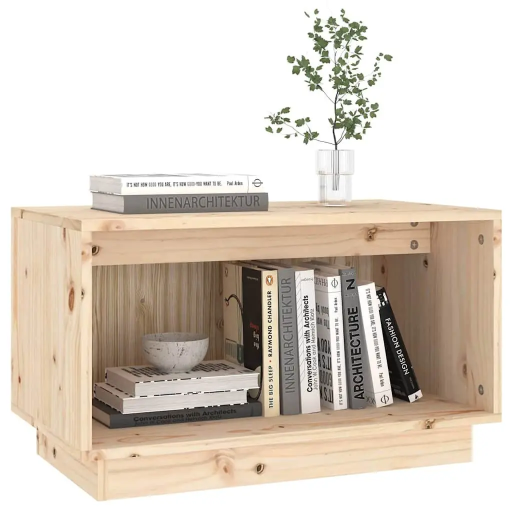 TV Cabinet 60x35x35 cm Solid Pine Wood Storage Unit Living Room Furniture Brown