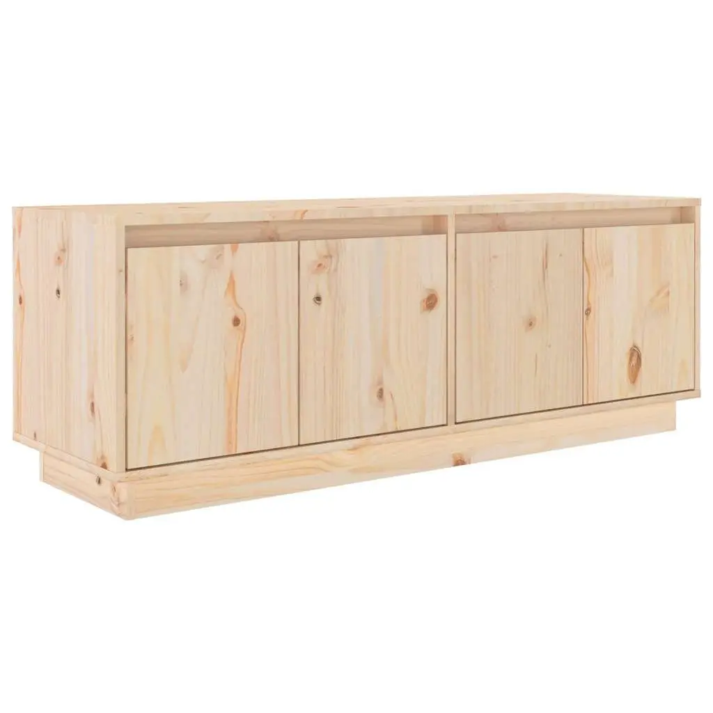 Solid Wood TV Cabinet with Ample Storage 110x34x40 cm
