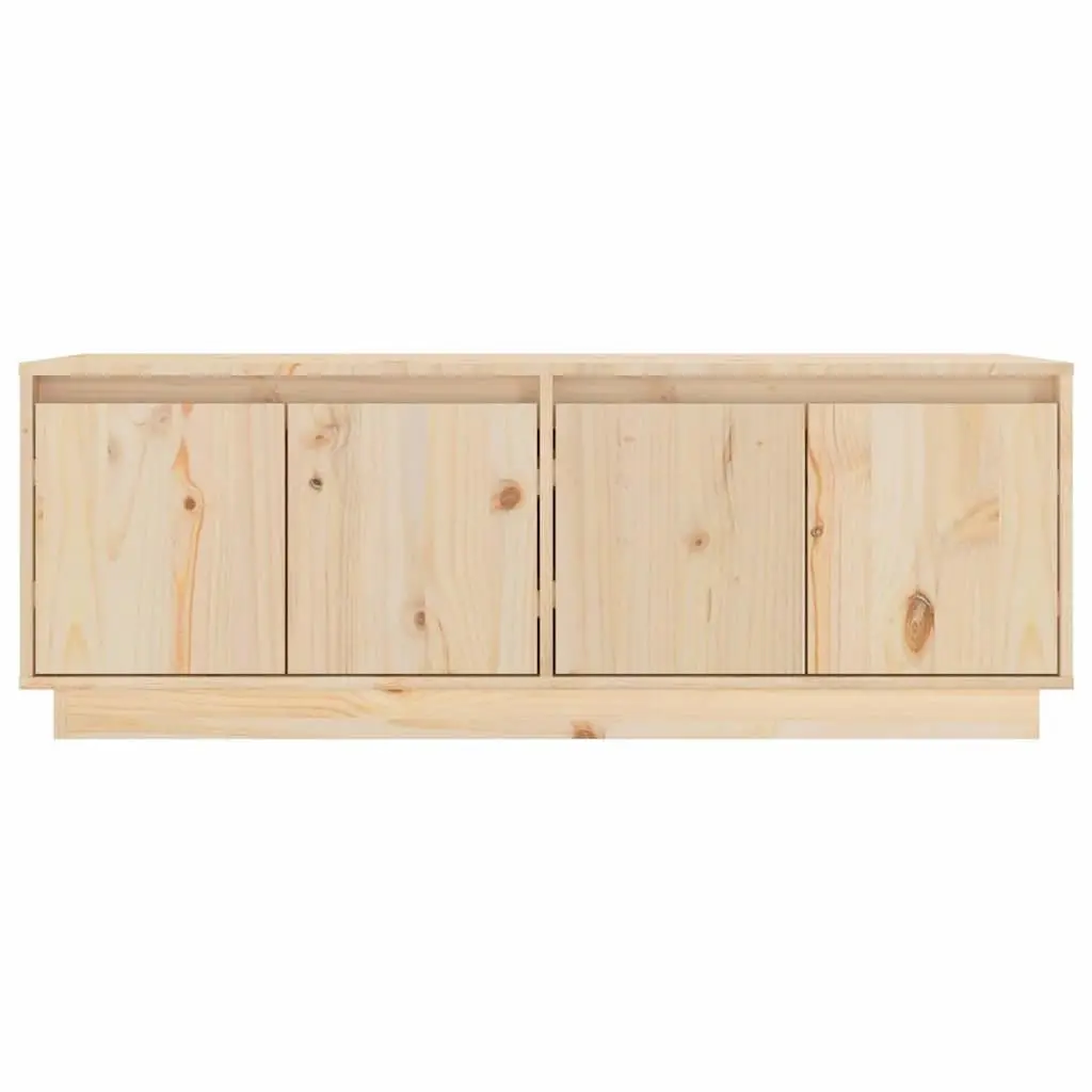 Solid Wood TV Cabinet with Ample Storage 110x34x40 cm