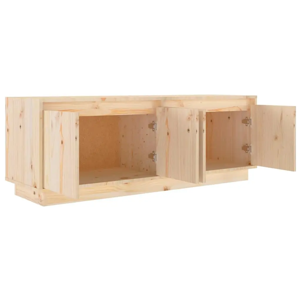 Solid Wood TV Cabinet with Ample Storage 110x34x40 cm