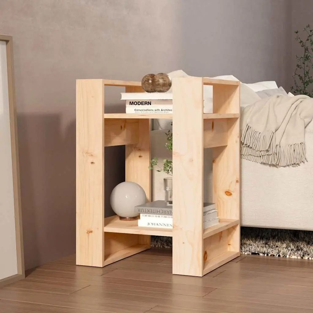 Solid Wood Pine Book Cabinet Room Divider Bookshelf 41x35x57cm Storage Shelves