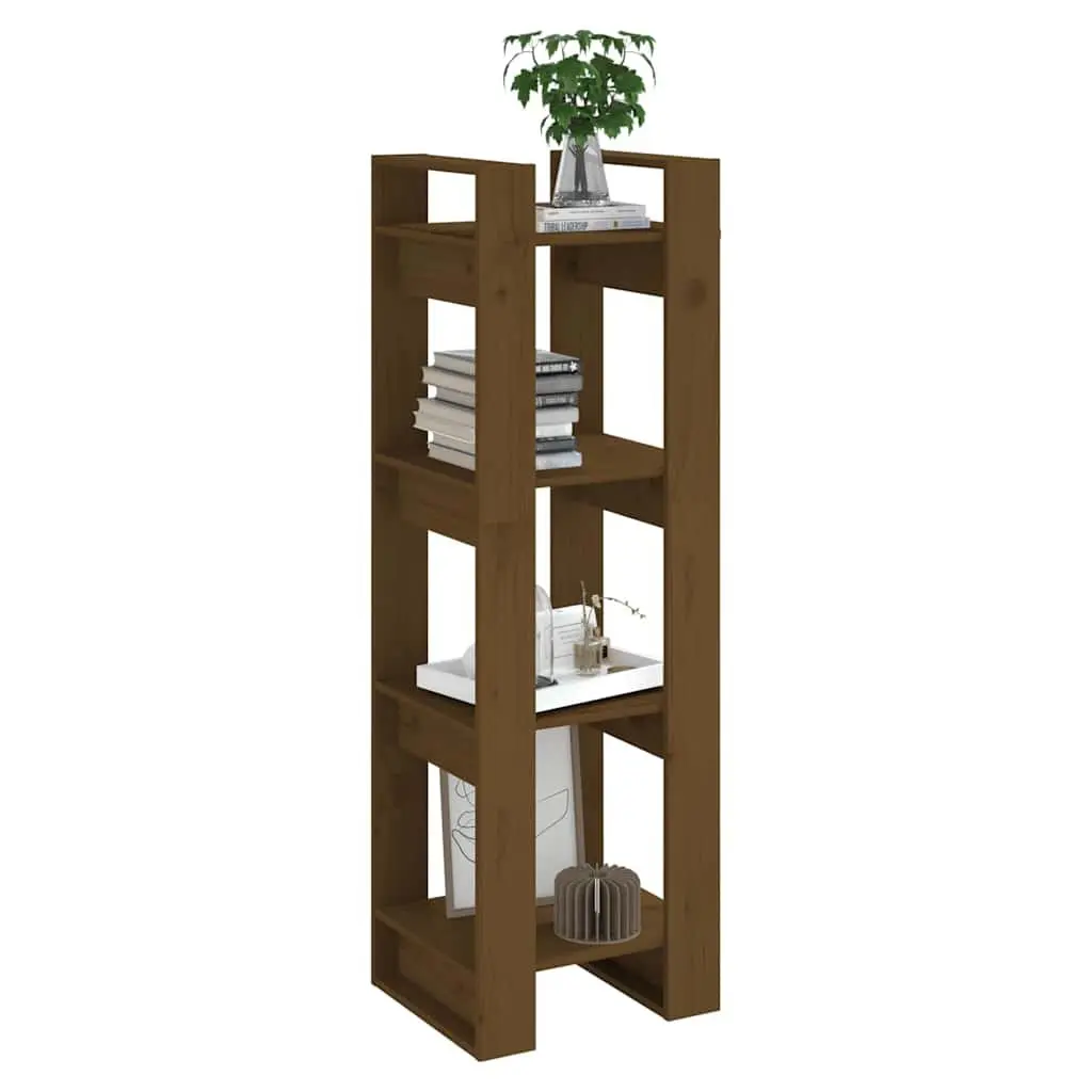 Solid Wood Book Cabinet Room Divider 41x35x125 cm