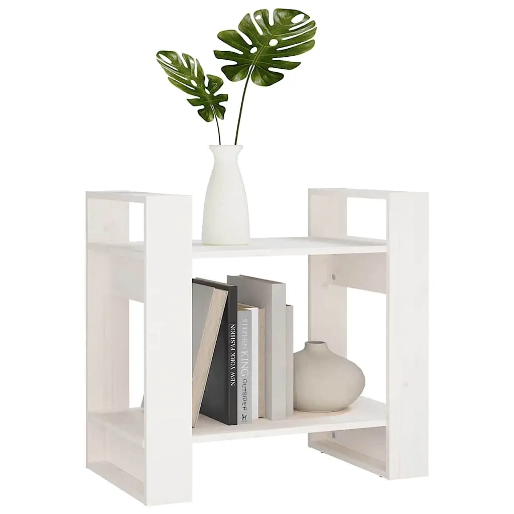 White Wooden Book Cabinet with Ample Storage