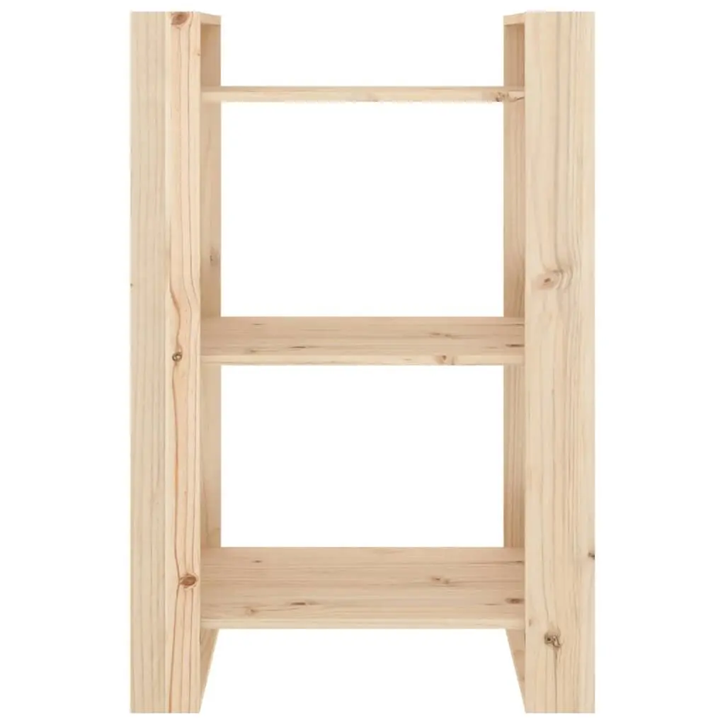 Solid Wood Book Cabinet Room Divider 60x35x91cm Brown Shelving Storage