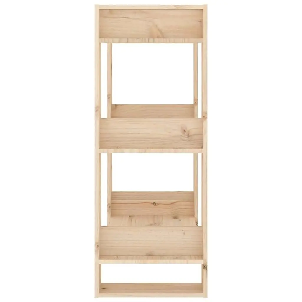 Solid Wood Book Cabinet Room Divider 60x35x91cm Brown Shelving Storage