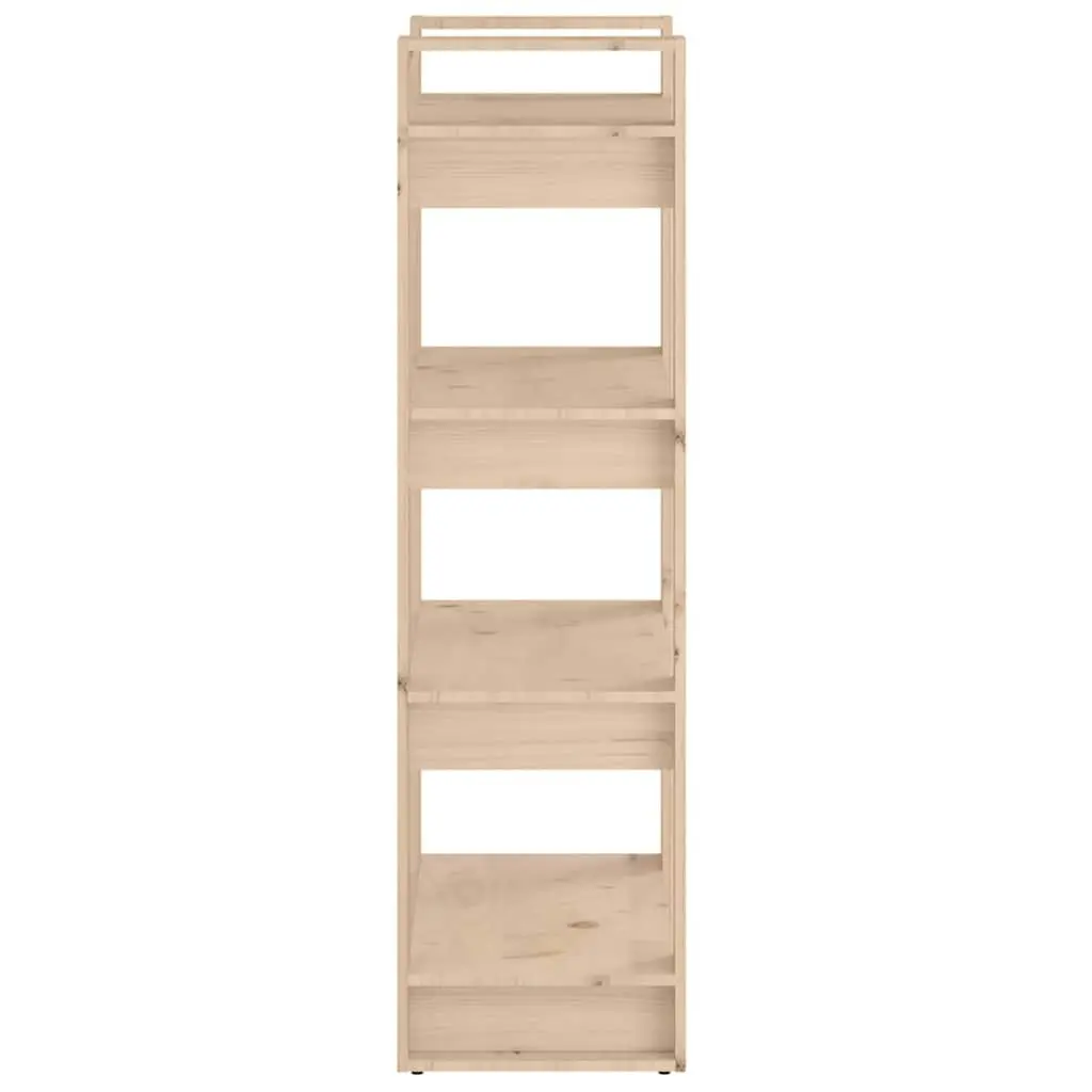 Solid Wood Book Cabinet 60x35x125cm, Brown