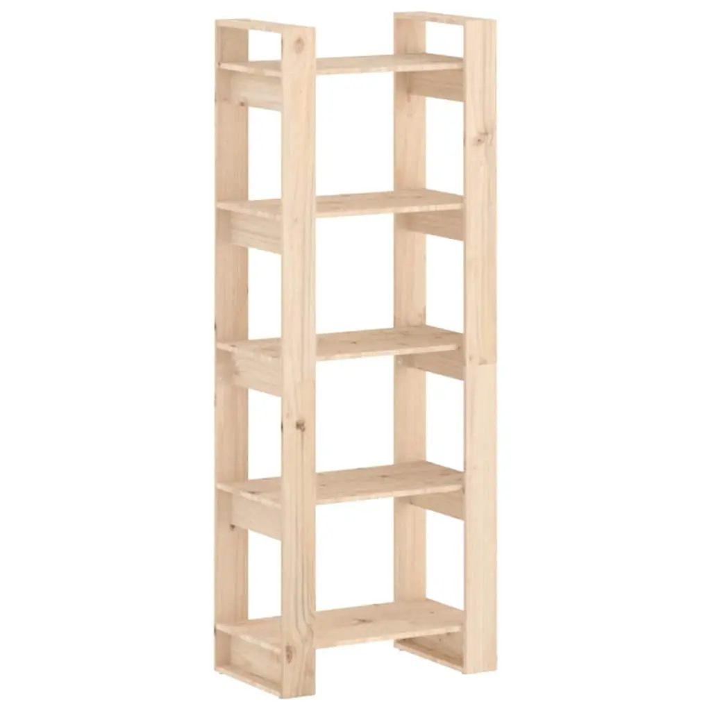Solid Wood Book Cabinet Room Divider 60x35x160cm Brown