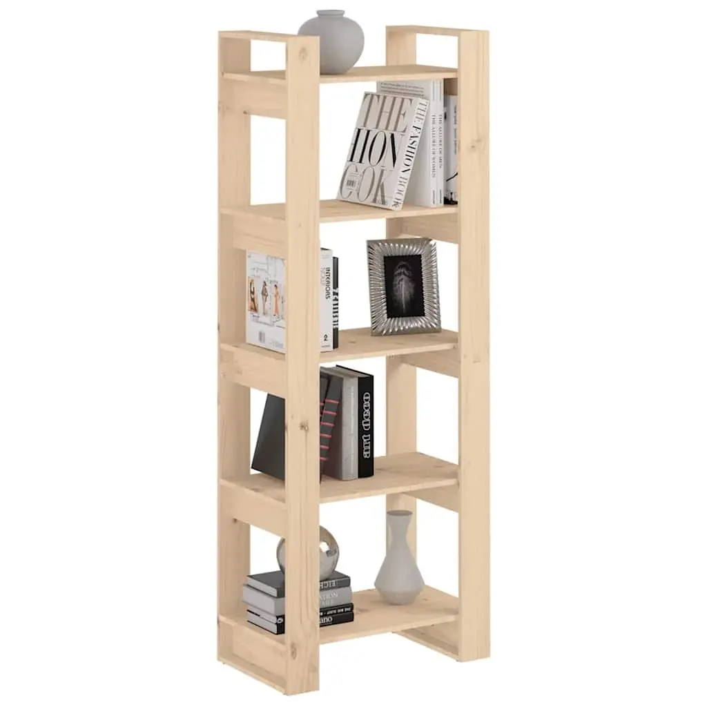 Solid Wood Book Cabinet Room Divider 60x35x160cm Brown
