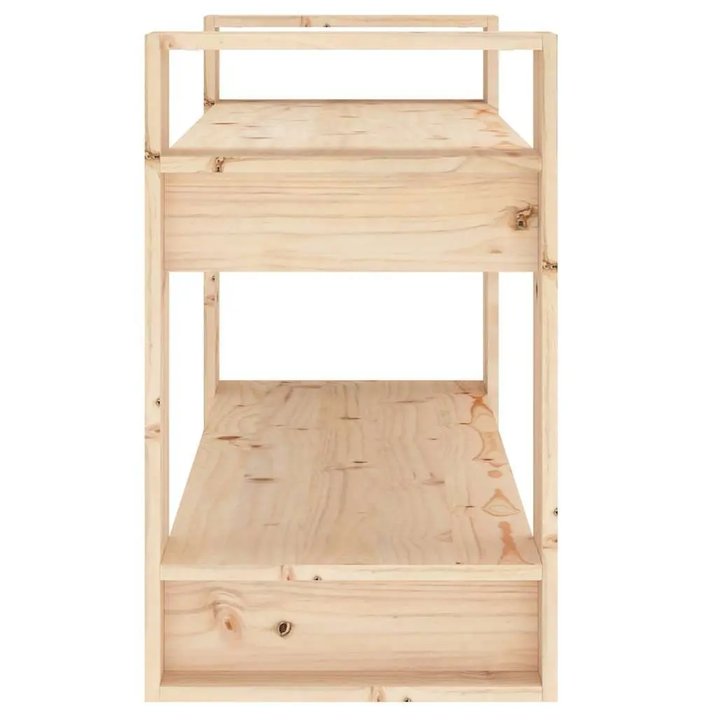 Book Cabinet Room Divider, 80x35x56.5cm Solid Pine
