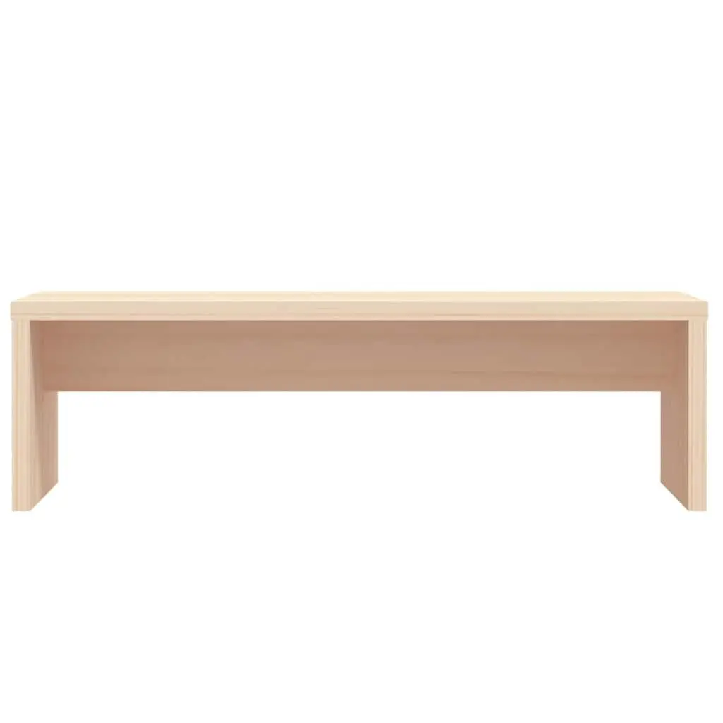 Monitor Stand Solid Pine Wood Riser Desk Organiser 50x27x15cm Brown