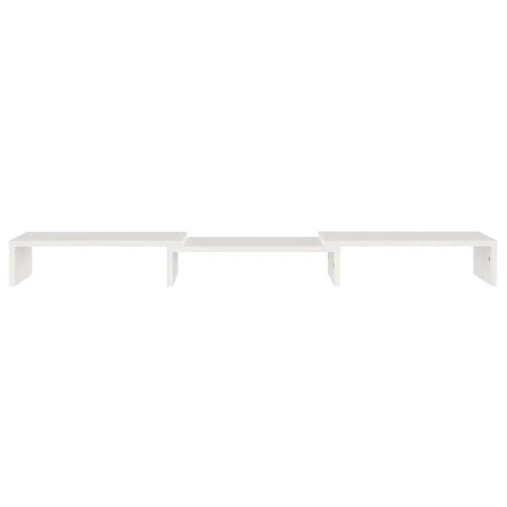 Solid Pine Monitor Stand for Comfort and Storage