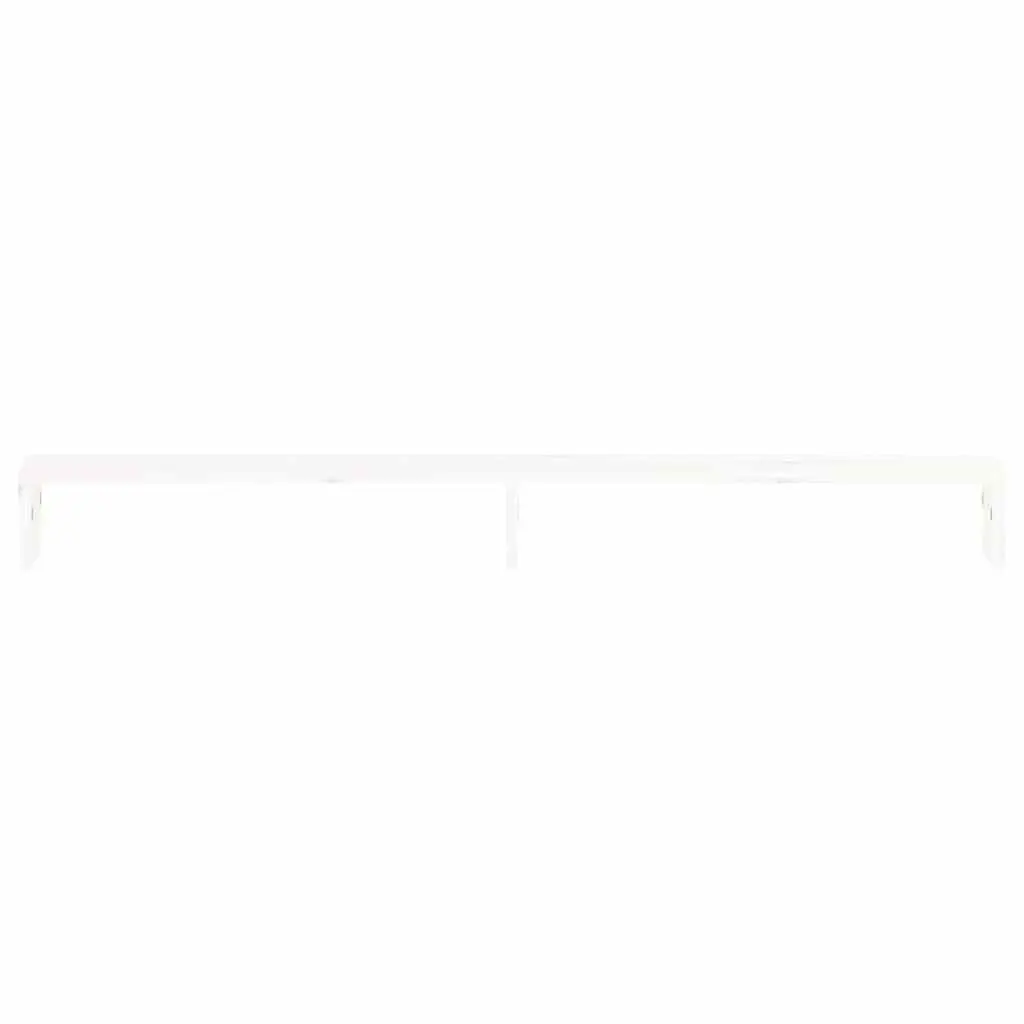 Monitor Stand White Solid Pine Wood Computer Riser Desk Organizer 100cm