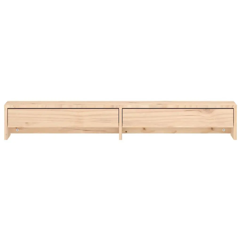 Monitor Stand Riser 100x27x15cm Solid Pine Wood Computer Desktop Keyboard