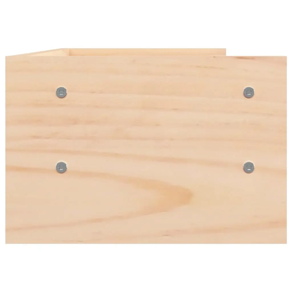 Monitor Stand Solid Wood Pine Keyboard Storage Riser 50x24x16cm Brown