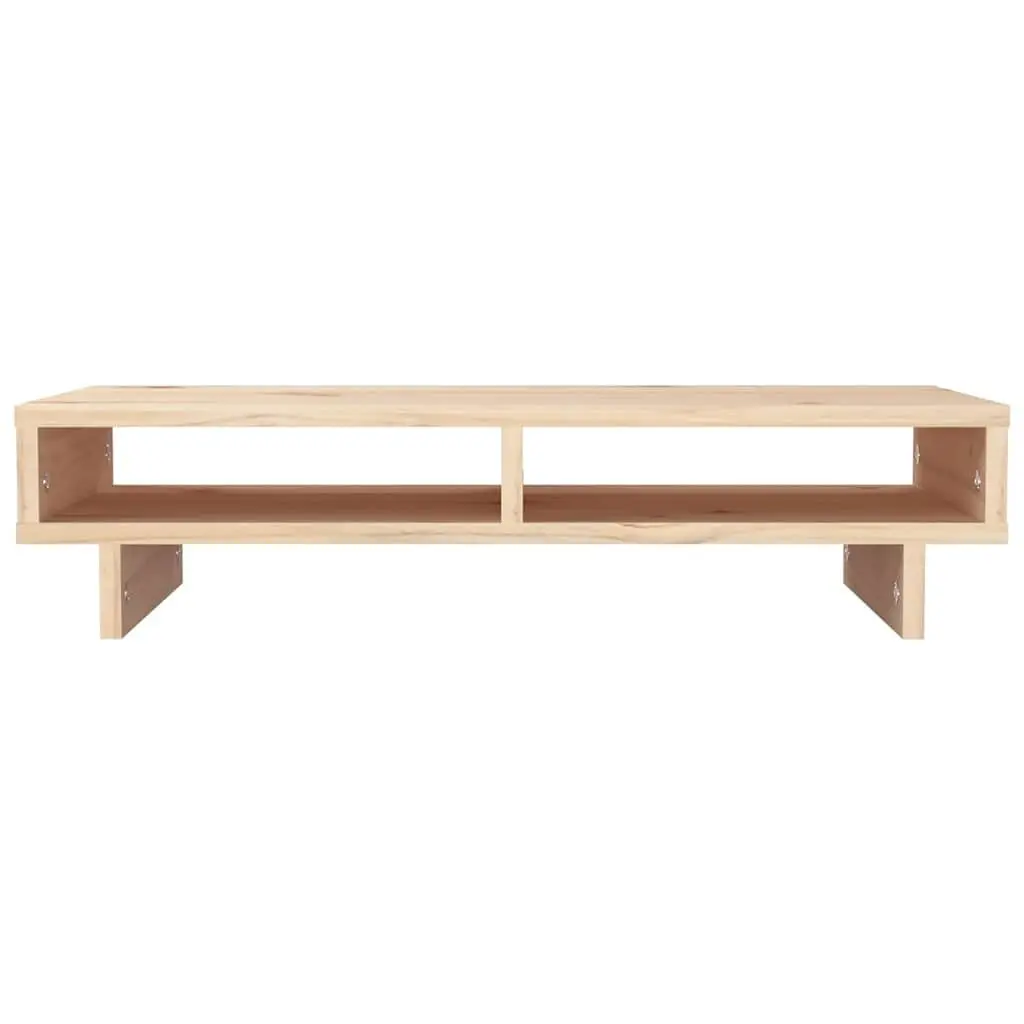 Monitor Stand Workspace Use 60x27x14cm Solid Pine Wood Brown