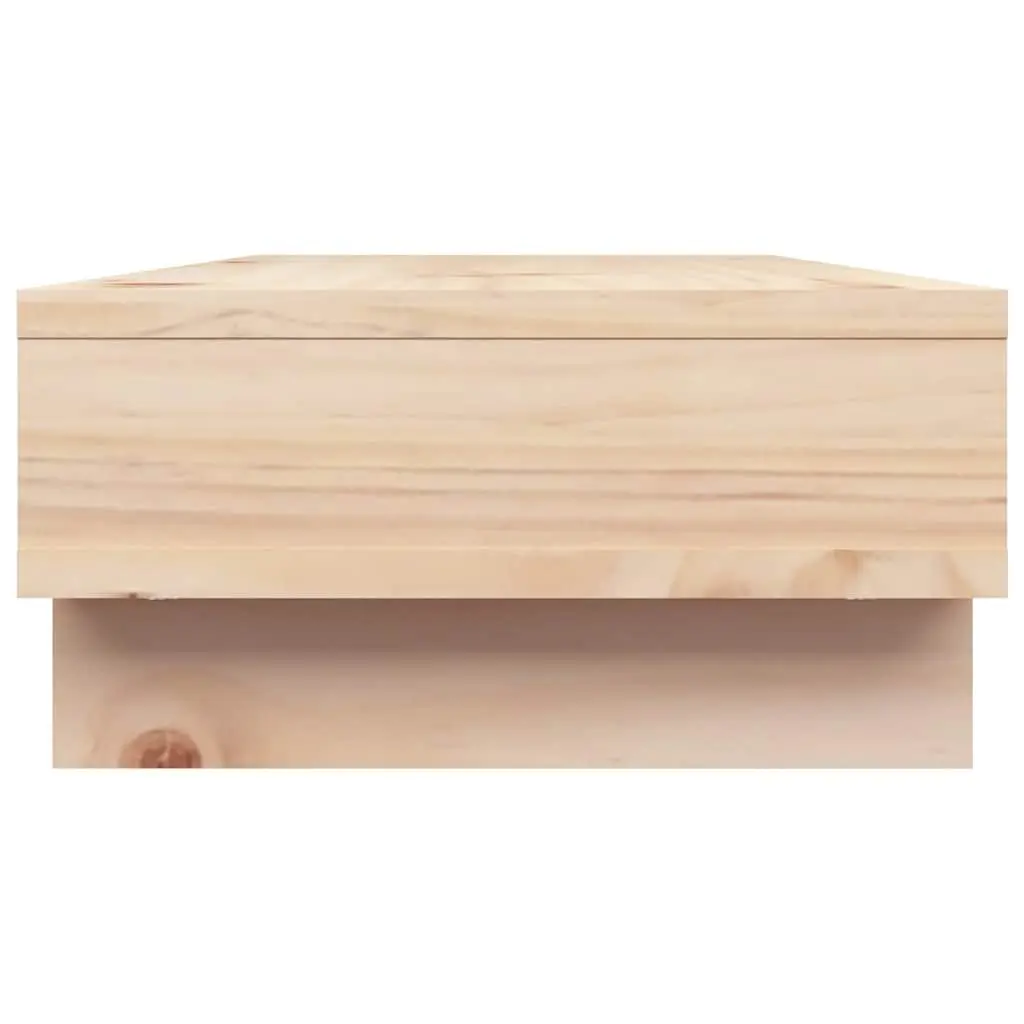 Monitor Stand Workspace Use 60x27x14cm Solid Pine Wood Brown