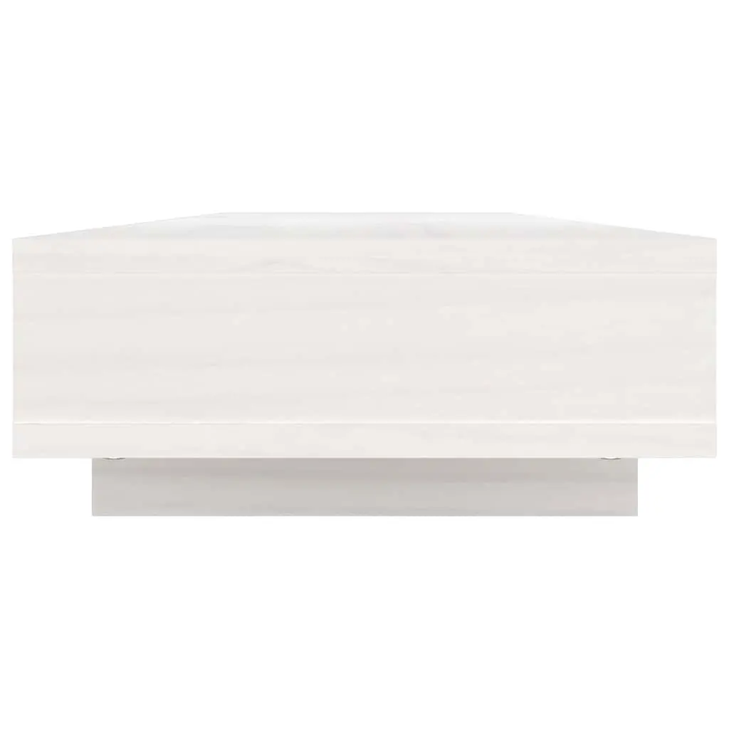 Monitor Stand White Solid Wood Pine Computer Riser Desk Organizer 100cm