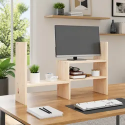 Wooden Monitor Stand Riser for Comfort and Stability