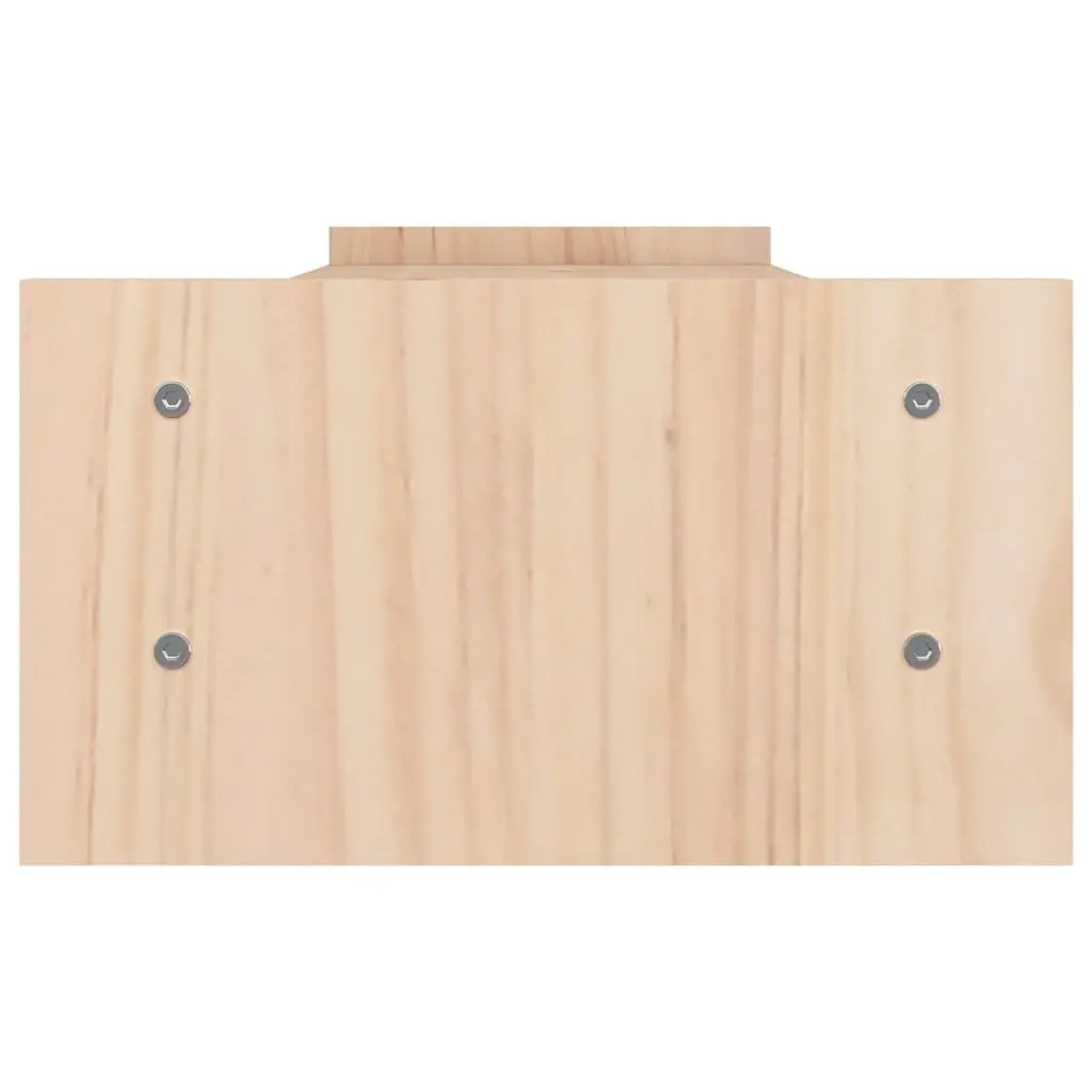 Monitor Stand Solid Pine Wood Riser 100x27x15cm Brown