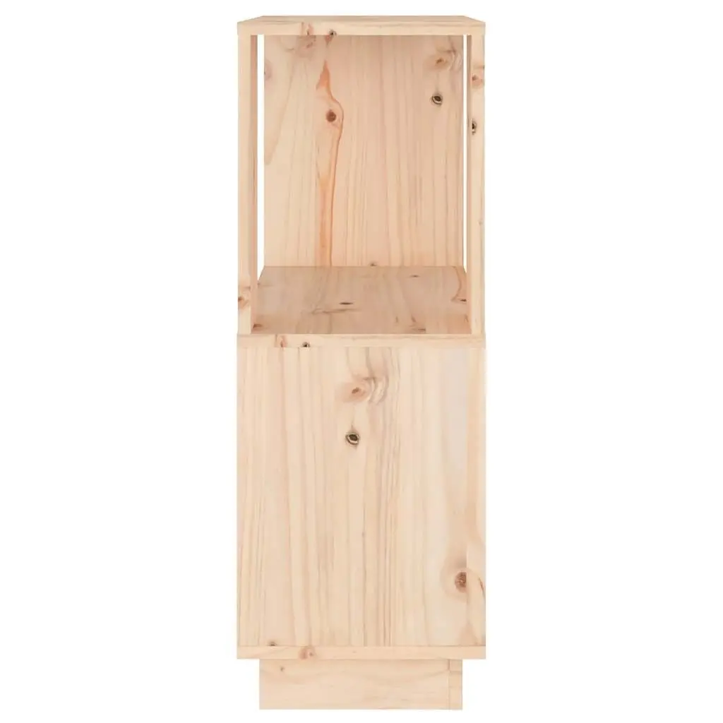 Wooden Bookshelf Storage Organizer Room Divider 51W x 25D x 70H cm Brown Pine