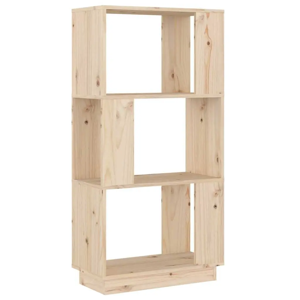 Solid Pine Book Cabinet Room Divider for Storage