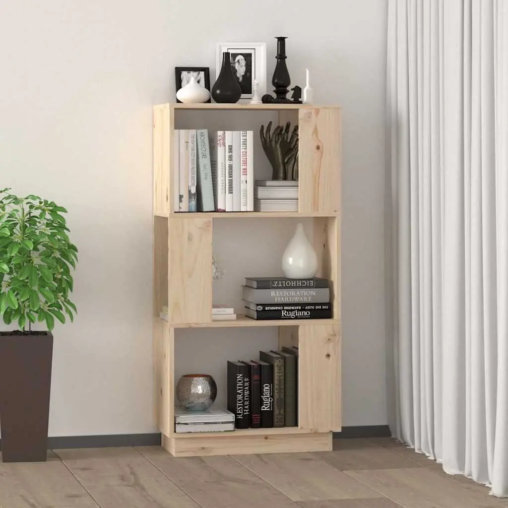 Solid Pine Book Cabinet Room Divider for Storage