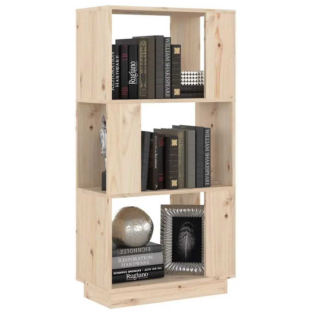 Solid Pine Book Cabinet Room Divider for Storage