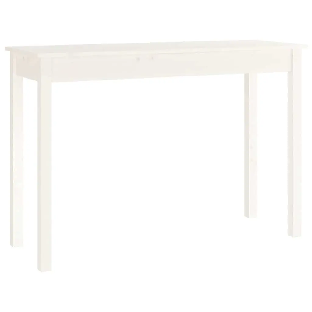 Console Table White 110x40x75 cm Wooden Accent Display Furniture